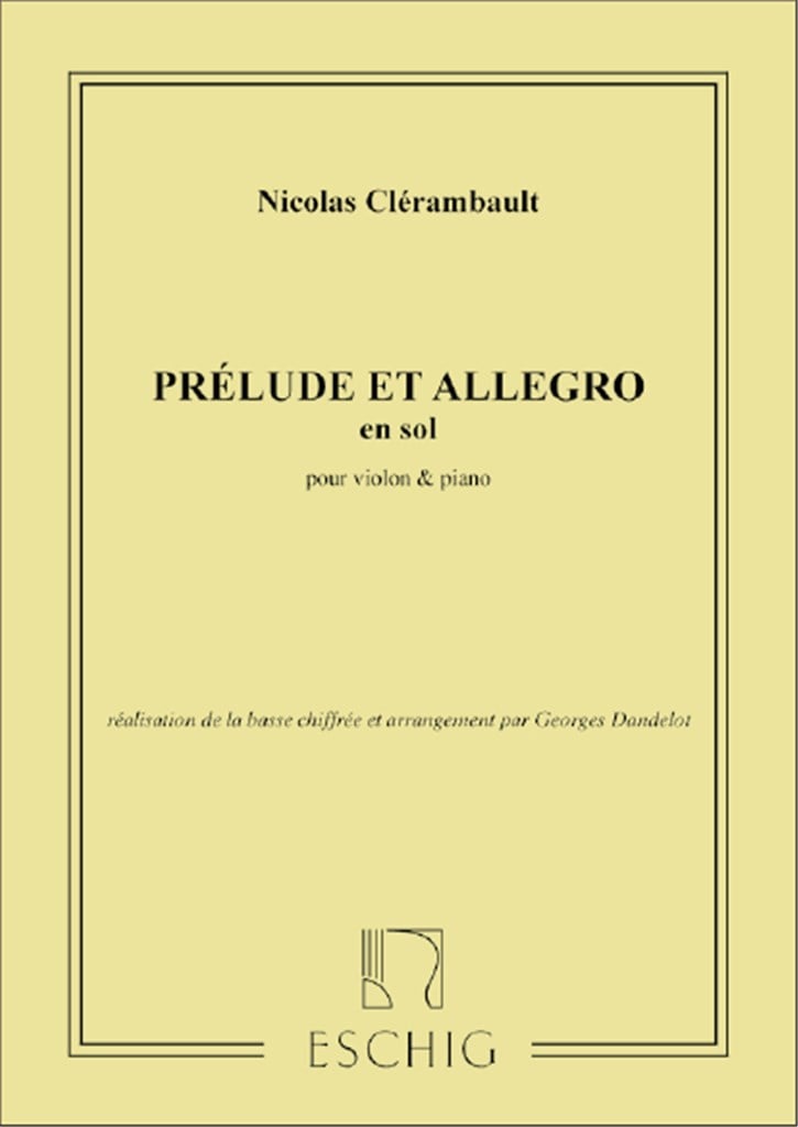 Prélude et Allegro (en sol)